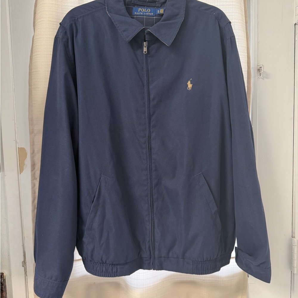 Polo Ralph Lauren Bi-Swing Lightweight Jacket/Windbreaker, Size XL, Navy Blue.